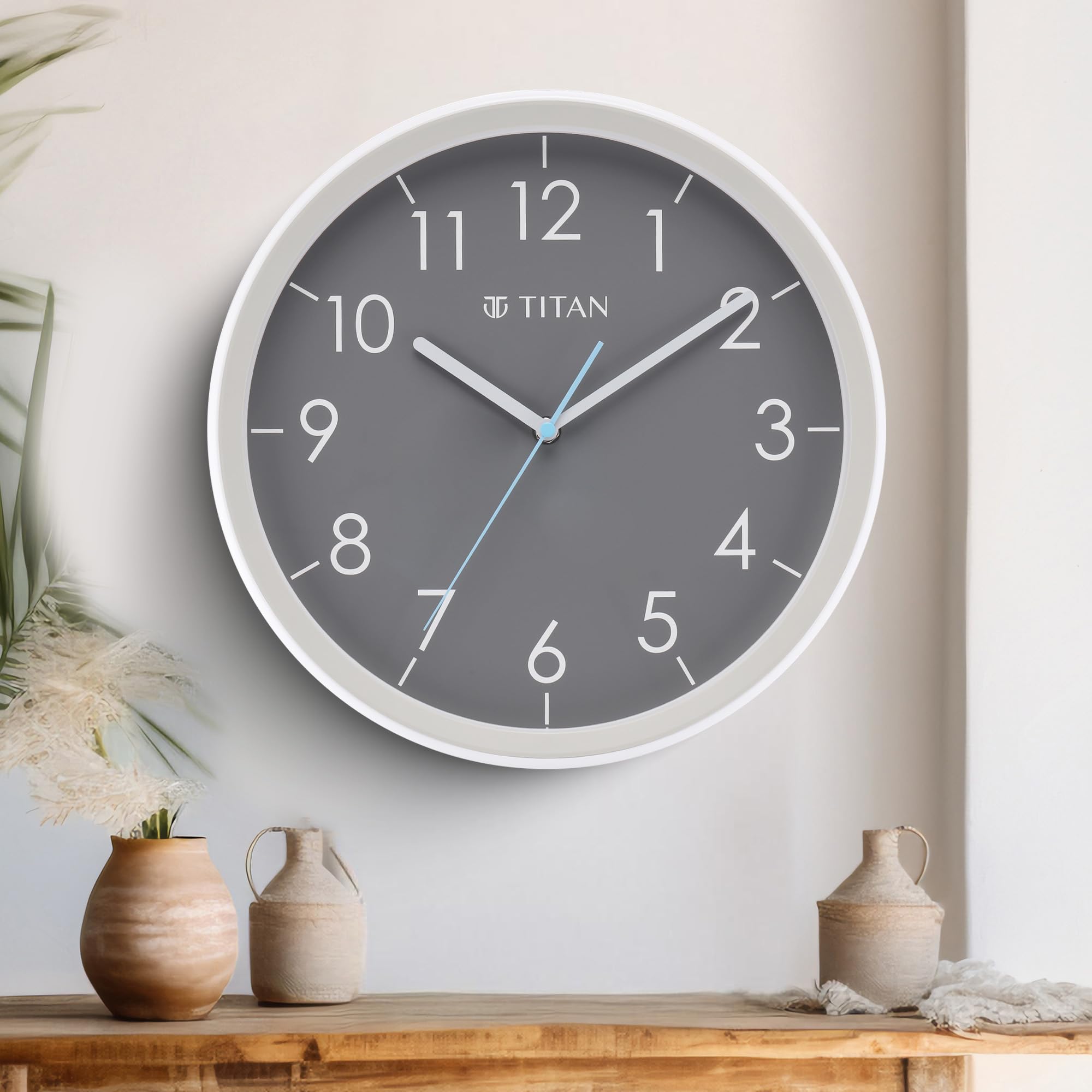Titan Contemporary Silent Sweep Wall Clock
